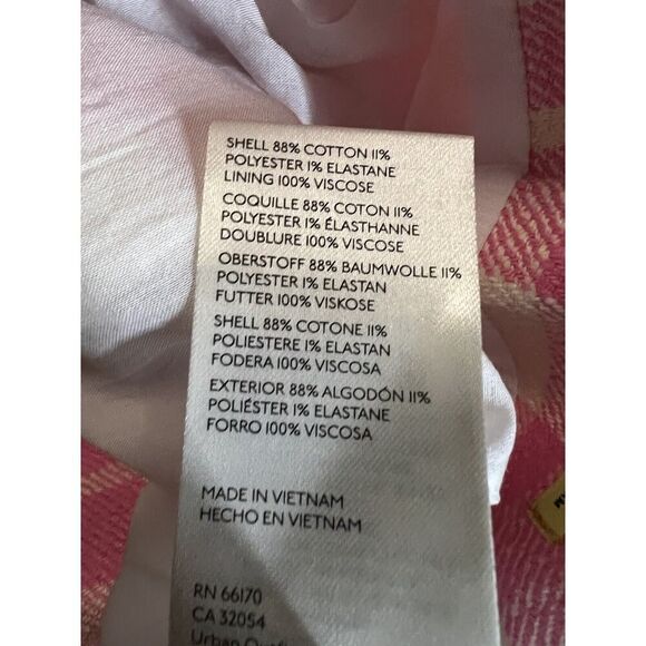 Anthropologie Maeve Tweed Plaid Shorts Size 8 Higb Rise - Picture 9 of 9